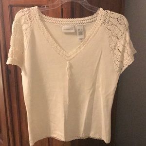 Liz Claiborne off-white blouse